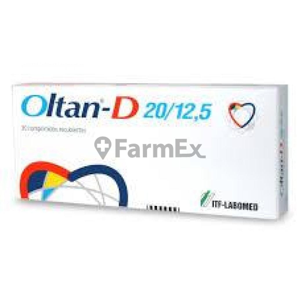 Oltan-D 20 / 12.5 x 30 comprimidos Farmex-Pluxee-Persistente